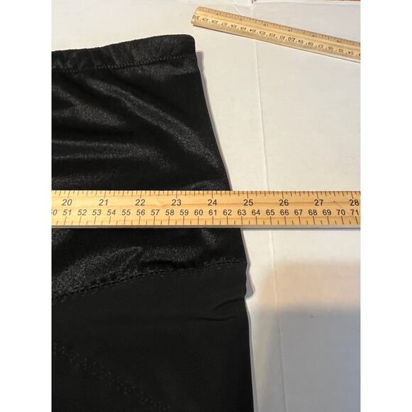 Secret Solutions Shapewear 4X / 34-36 Black Women's Control Long Leg Shaper - Picture 9 of 10